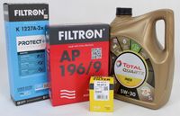 FILTRY OLEJ TOTAL 5W30 PEUGEOT 3008 1.5 Blue HDi 18-