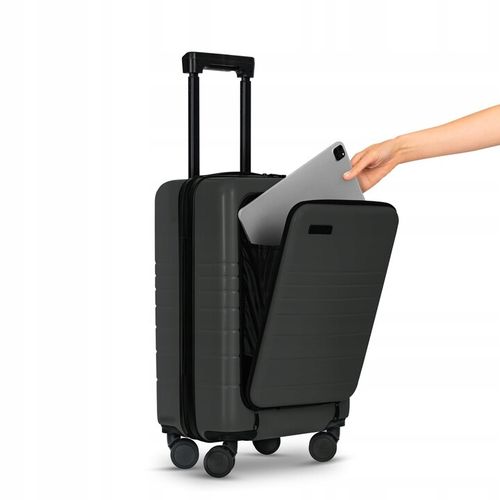 Walizka - Materiał ABS | kółka 360° | zamek TSA | uchwyt na telefon i napój na Arena.pl