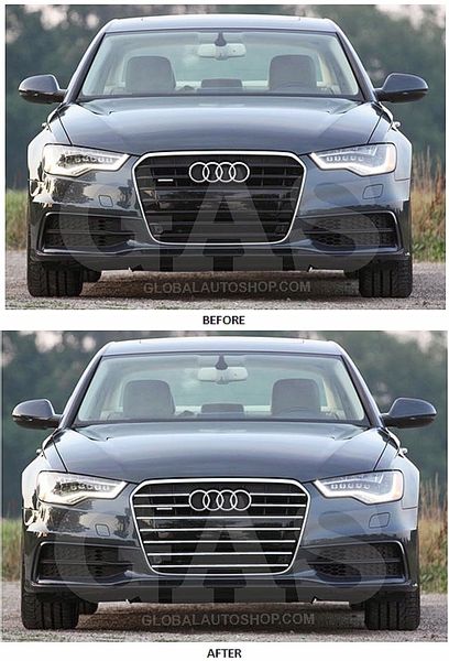 AUDI - Chromowane Listwy na Grill Chrom Atrapy Zderzaka Tuning i Elegancja zdjęcie 5