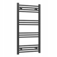 2X GRZEJNIK ŁAZIENKOWY DRABINKA 500x1000 385W 14-ŻEBEREK CZARNY SLIM 50x100