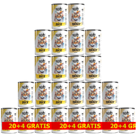 KARMA MOKRA DLA KOTA TUFTUF ZESTAW 24x400G DRÓB MIX SMAKÓW 20+4 GRATIS
