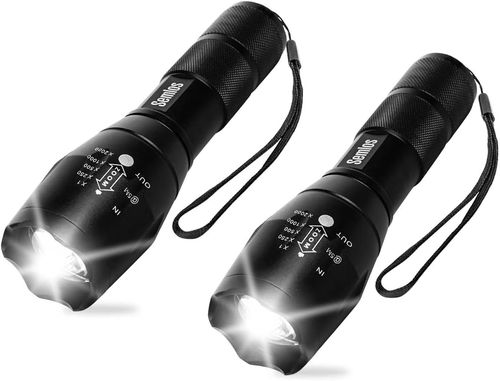 Latarka akumulatorowa LED taktyczna z zoomem 2szt na Arena.pl