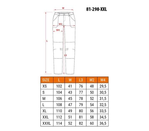 spodnie robocze mix&match stretch brązowe rozmiar xxl - t n81-2983xx na Arena.pl