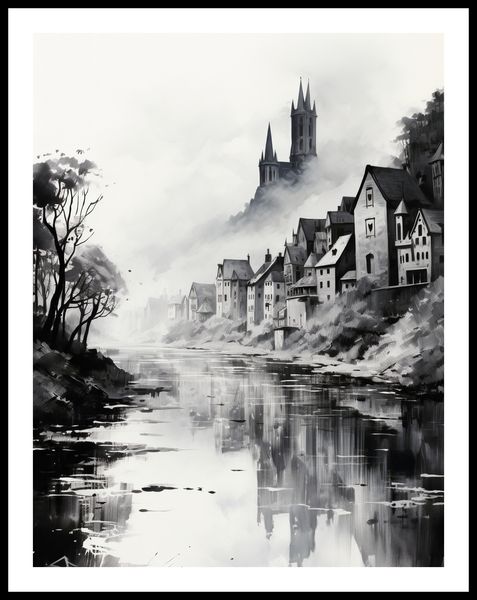 Plakat 50x65cm Mglisty Refleks zdjęcie 3