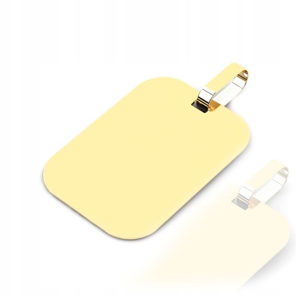 ZŁOTA ZAWIESZKA BLASZKA NIEŚMIERTELNIK 585 zdjęcie 2