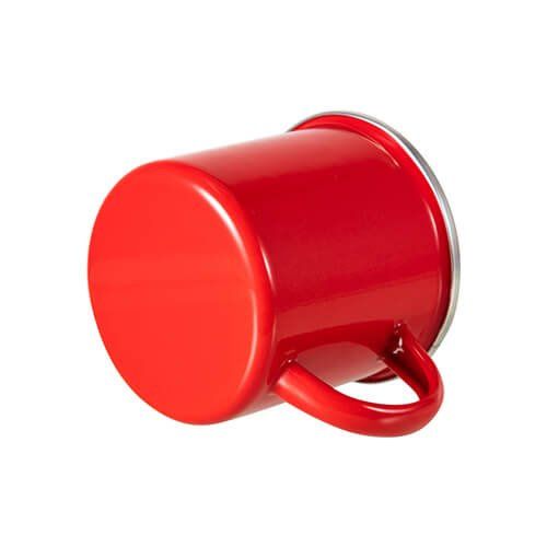 Kubek metalowy 360 ml do sublimacji - czerwony zdjęcie 3