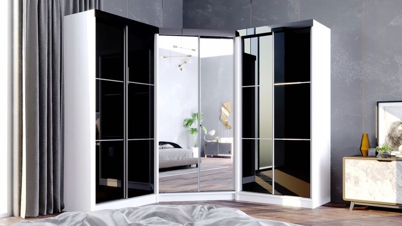 Garderoba Szafa Narożna PARIS drzwi przesuwne zdjęcie 5