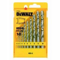 Zestaw wierteł do metalu 10cz HSS-G DeWalt DT5921