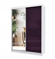 Szafa Przesuwna PARIS 150 połysk kolor fioletowy +lustro