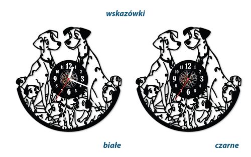 Zegar ścienny z płyty winylowej 101 Dalmatyńczyków 75.13 na Arena.pl