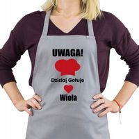 FARTUCH KUCHENNY PREZENT NA URODZINY IMIĘ NADRUK