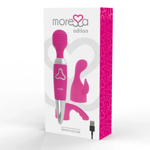 moressa odilon premium - masażer silikonowy usb, 7 trybow, 25 cm na Arena.pl