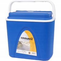 Przenośna turystyczna lodówka niebieska uchwyt na wkłady 24l