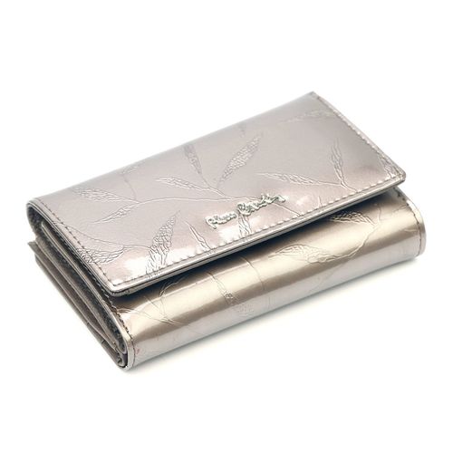 Elegancki damski portfel skórzany wzór w liście na Arena.pl