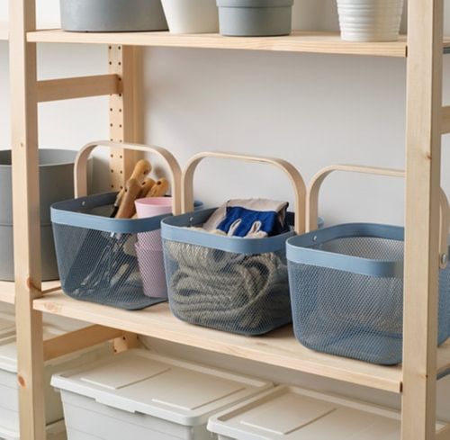 IKEA RISATORP Kosz niebieski 25x26x18cm. na Arena.pl