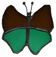 Motyl motylek szkło witrażowe zawieszka dekoracja prezent