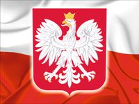 Naklejka MAGNES FLAGA GODŁO POLSKA na tablice ADR