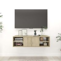 Półka ścienna, dąb sonoma 102x30x29 cm, materiał drewnopochodny