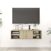 Półka ścienna, dąb sonoma 102x30x29 cm, materiał drewnopochodny