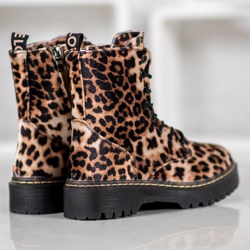 Zamszowe Workery Leopard Print r.39 na Arena.pl