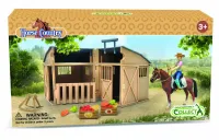 Jeździec, akcesoria, koń i stajnia