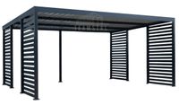 CarPort PREMIUM - wiata samochodowa 6x5,5 dodatkowa zabudowa TS1249
