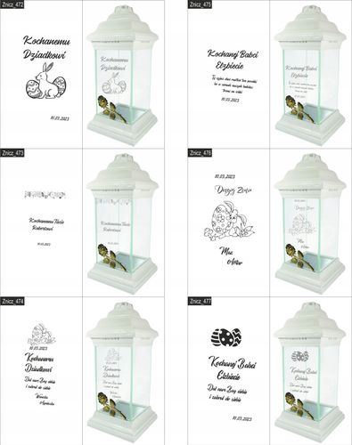 ZNICZ kapliczka WŁASNY GRAWER DLA BABCI lampion na Arena.pl