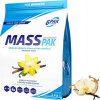 MASS PAK 3KG XXL GAINER Z KREATYNĄ COMPLEX NA MASĘ MIĘŚNIOWĄ BIAŁKO AMINO