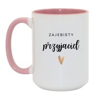 Duży Biało-Różowy 450 ml