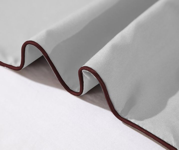 Pościel Z Haftem 160X200 Soft Jasnoszara 2602 zdjęcie 5