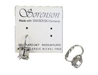 Kolczyki z kryształkiem