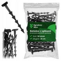 Kołki Szpilki do Agrowłókniny Agrotkaniny Geowłókniny Maty KOTWY 25cm