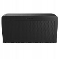 Skrzynia ogrodowa KETER Samoa Rattan Box 270 L GRAFITOWA