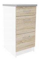 Szafka kuchenna z szufladami 2 Duże 60 Dąb Sonoma