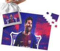 PUZZLE - Lionel Messi WZORY DLA MAŁEGO PIŁKARZA 70el + WORECZEK