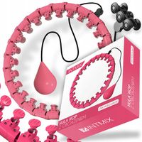 HULA HOP Z OBCIĄŻENIEM WYPUSTKAMI MASAŻ ODCHUDZAJĄCE SMART 24 SEKCJE