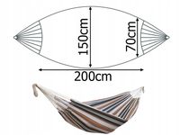 Hamak ogrodowy wiszący huśtawka bujak brazylijski xl duży pokrowiec torba