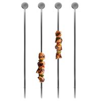 4x Stalowe Szpikulce Stalowe Patyki na Szaszłyki do Grilla Szaszłyków 37 cm