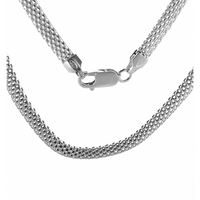 SREBRNY NASZYJNIK O SPLOCIE BISMARK SREBRO PRÓBY 925