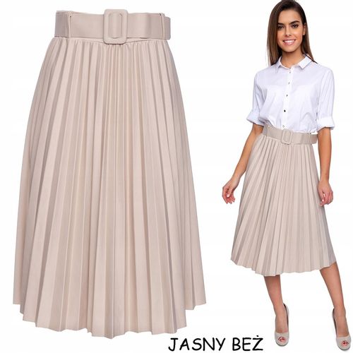 802___SPÓDNICA PLISOWANA PASEK GUMKA na Arena.pl