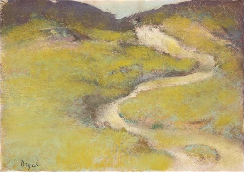 Pathway in a Field, Edgar Degas - plakat 42x29,7 cm zdjęcie 1