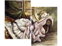 80CM 70CM 2 ELEME OBRAZ RAMA UCIECZKA MARZENIA DRUK ŚCIENNY PŁÓTNO