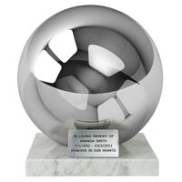 Urna pogrzebowa ze stali nierdzewnej XXL dla dwojga / Plakietka