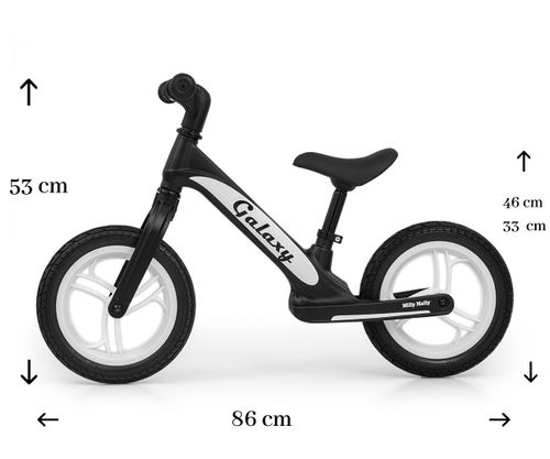 Rowerek Biegowy Galaxy Black na Arena.pl