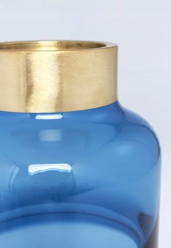 Wazon Positano Belly 16x28 cm niebieski na Arena.pl