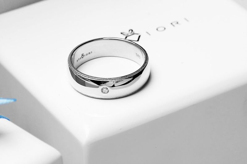 Emaga Złota obrączka OBD4079 - Diament zdjęcie 6