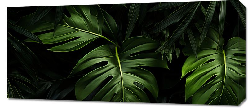 Obraz 90x40cm Zielony Szept zdjęcie 1
