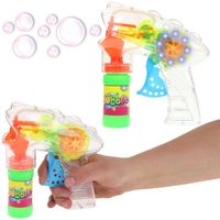 Pistolet na Bańki Mydlane Maszyna Maszynka Płyn Dużych Baniek Mydlanych