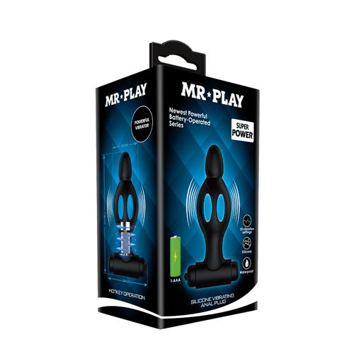 MR PLAY   SILICONE VIBRATING ANAL PLUG na Arena.pl
