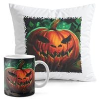 ZESTAW KUBEK + PODUSZKA DRUK - HALLOWEEN